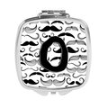 Carolines Treasures Letter O Moustache Initial Compact Mirror CJ2009-OSCM